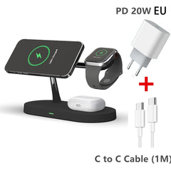 3-in-1 MagSafe Wireless Charging Stand for iPhone, Apple Watch & AirPods