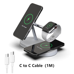 3-in-1 MagSafe Wireless Charging Stand for iPhone, Apple Watch & AirPods