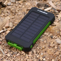 10,000mAh Solar Power Bank - Portable, Durable, and Reliable for Outdoor Adventures