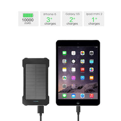 10,000mAh Solar Power Bank - Portable, Durable, and Reliable for Outdoor Adventures